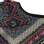 Alyx sleeveless multicolored tunic mini dress size 1X #3403T2C Black Photo 3