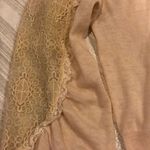 Knitted Knotted Anthropologie Ivory Lace Sweater Size M Photo 4