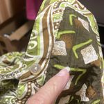 ⭐️⭐️⭐️⭐️3 for 12⭐️⭐️⭐️⭐️. Ladies Button Down Shirt crazy Print Green Photo 7