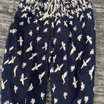 Kathmandu Imports Navy Blue Pants with Bird Print One size S-L By Kathmandu  Photo 2
