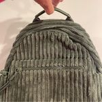 No Boundaries  Faux Fur Shearling Backpack Hands Free Olive Zip Pockets NWT Purse Photo 8