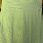 Lululemon  Breeze By Muscle Crop Tank Neon Yellow Euc Photo 3