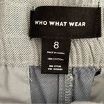 Who What Wear  Cotton High Waist Scallop Blue Elastic Waist Pockets Shorts Sz 8 Photo 8