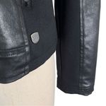 Harley Davidson Womens Moto Biker Jacket Size Medium Black Photo 8