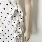 ASOS [] White Black Polka Dot Tied Bow Spaghetti Cami Strap Mini Sundress Size 4 Photo 5