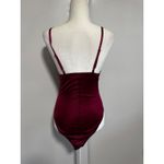 Vintage Bestform Burgundy Velvet Lace Teddy Bodysuit Camisole Full Slip Lingerie Red Size undefined Photo 2