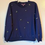 Gloria Vanderbilt  Sweatshirt with Embroidered Flowers Photo 0