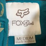 Fox Girls revolution skull zip hoodie peacock teal size M medium NWT Blue Photo 3