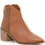 Lucky Brand  Womens Cosmio Western Booties Brown Leather Block Heel size 8.5M Photo 0