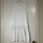 Cinq a Sept Dress Betsie smocked drop waist sleeveless minidress white size XS Photo 1