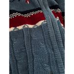 Riders By Lee Riders jean company full zip knit aztec print beaded sweater woman’s size large Photo 6
