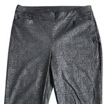 Chico's Chico’s Brigitte Sliming Pull On Pants Women’s Size 1.5 US 10 Black Ankle Shiny Photo 4
