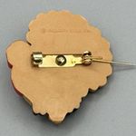 Hallmark Vtg  Plastic Tom Turkey Brooch Thanksgiving Autumn Costume Jewelry Pin Photo 3