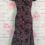 JS Collections  Embroidered Mesh Gown Carbernet Photo 6