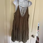 Wishlist WOMEN'S TIE BACK TIERED DRESS green olive Photo 4