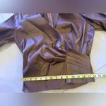 JS Collections JS Collection  layered Sleeve with cuff Jacket Blazer Brown Satin retro size 10 Photo 8