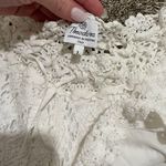 Handmade White Crochet Lace Lined Shorts Size 6 Photo 1