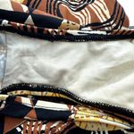 La Blanca Island Goddess Lingerie One Piece Swimsuit Floral Square Neck Brown 12 Photo 4