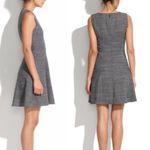 Madewell dovetail dress black white running stitch size 4 Photo 16