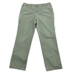 None Vintage Retro Y2k Green Straight Leg Khaki Pants Preppy Coastal Beach Busines 12 Photo 1