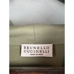 Brunello Cucinelli Women’s Small Olive Green Zip-Up Hoodie Photo 3