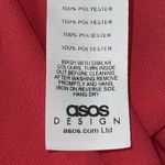 ASOS DESIGN Curve Batwing Twist Front Midi Skater Dress In Raspberry Size 14 Photo 9