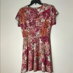 kim rogers  Pink and Red‎ Floral Tunic Mini Dress Size Large Photo 3