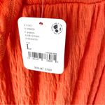 Free People  NWTs La La Maxi Dress Orange size large Photo 5