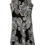 Dress the Population size XS Black Cream Floral Embroidered Dress Sleeveless Photo 0