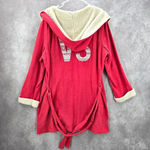 Victoria Secret Pink Sherpa VS Logo Hood M/L Oversized Robe Size M Photo 7