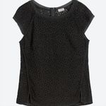 Stitch Fix Pixley  Blouse Lace Zip-Up Cap-Sleeve Layering Small Photo 0