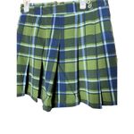 We Wore What Green Blue Classic Plaid Tennis Skirt NWT Size 2 Photo 2