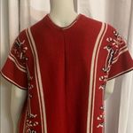 Vintage Vest Duster Poncho Festival Hippie boho C32 Red Size undefined Photo 8