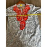 Roberta Roller Rabbit  Embroidered 3/4 Sleeve Tunic Blue/Orange Women’s size XS​ Photo 9