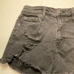 Aeropostale  Women’s Size 4 Mom Jean Shorts Black Distressed Denim Photo 2