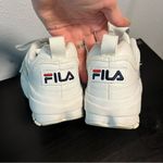 FILA ICONIC Disruptor 2.0 White Leather Chunky Lace Sneaker Photo 7