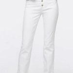 J.Crew  10" Vintage Straight Button Fly Cotton Jeans Stretch Pockets 34 White Photo 0