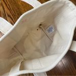 Lands' End Pink and Cream Canvas Tote Photo 5