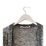 Soft Surroundings  Long  Oversized Heather Gray Open Front Pockets SZ L Photo 1