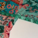 R. Vivimos Floral Tasseled Midi Dress Sz M Boho Gypsy Cottagecore Shirtdress Green Size M Photo 9