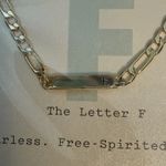 A New Day  Women's Necklace‎ 14k Flash Gold Plated-Monogram Letter "F" Sealed Photo 1
