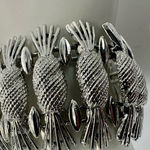 Sarah Coventry silver tone vintage pineapple bracelet in original box Photo 9