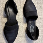 Eileen Fisher  Flute D’Orsay Black Suede Slip-On Flats – Size 6 Photo 0