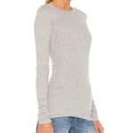 Revolve  Gray Long-Sleeve Waffle Shirt XS‎ Photo 1