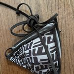 White Fox Boutique White fox Beach Club Chocolate Monogram Print bikini top Photo 4