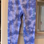 The Comfy Joggers Tie Dye Cotton Sweatpants Periwinkle Blue Womens L Active Lounge Photo 4