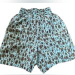 Beverly Hills Blues Vintage 80s Turquoise Brown Southwestern Tribal Aztec Shorts Blue Photo 2