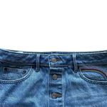 American Eagle NWOT  Rainbow Button Down Blue A-Line Women’s Skirt SZ 6 #1314 Photo 1