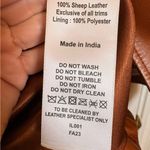 Quince  Brown Sheep Leather Moto Jacket Classic Biker Zip Large Photo 6