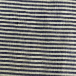 Zara Basic Striped Lace Top Tie Waist Short Sleeve Blouse Women's Size S Blue Photo 6